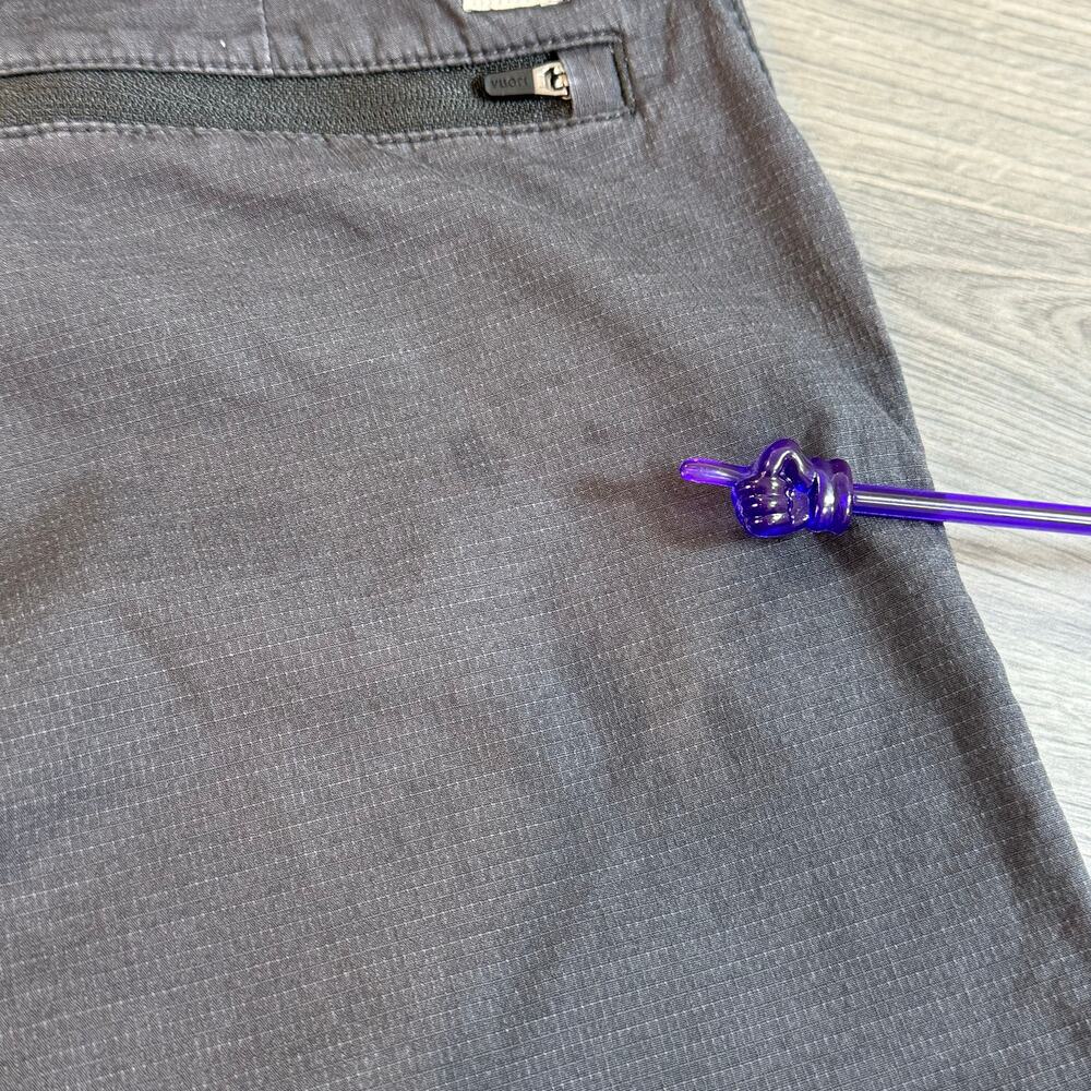 Vuori Rip Stop Pant Size M Wide Leg Cropped Comfort Travel Athleisure VW416 Gray - Picture 9 of 16